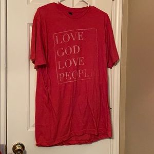 XL Womens Love God Love People shirt